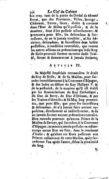 La clef du cabinet des princes de l'Europe ou recueil historique et politique sur les matières du tems