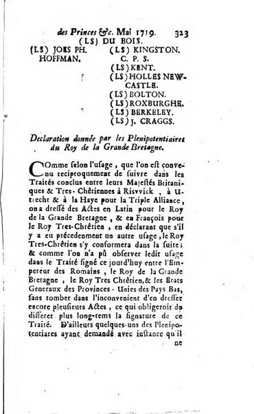 La clef du cabinet des princes de l'Europe ou recueil historique et politique sur les matières du tems