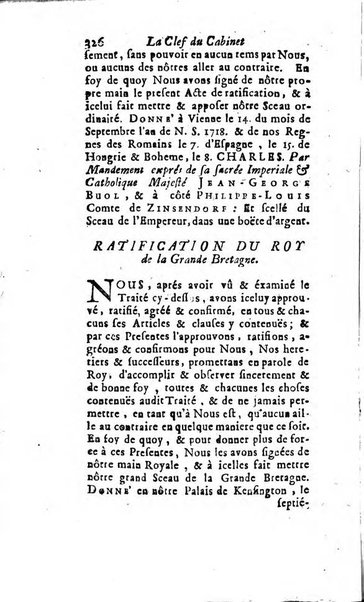 La clef du cabinet des princes de l'Europe ou recueil historique et politique sur les matières du tems