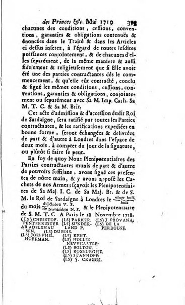 La clef du cabinet des princes de l'Europe ou recueil historique et politique sur les matières du tems