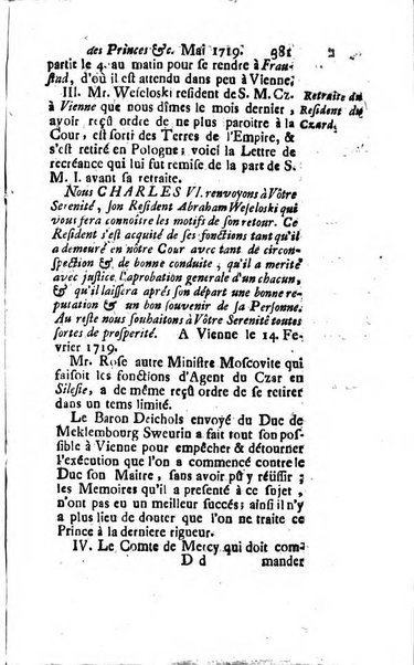 La clef du cabinet des princes de l'Europe ou recueil historique et politique sur les matières du tems