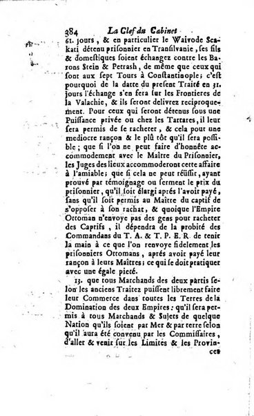 La clef du cabinet des princes de l'Europe ou recueil historique et politique sur les matières du tems