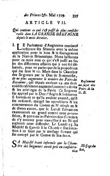 La clef du cabinet des princes de l'Europe ou recueil historique et politique sur les matières du tems