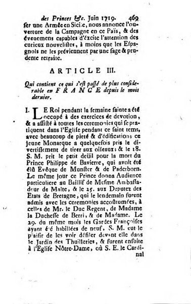 La clef du cabinet des princes de l'Europe ou recueil historique et politique sur les matières du tems