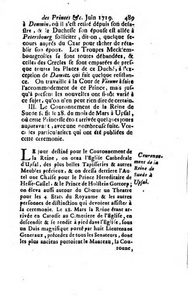 La clef du cabinet des princes de l'Europe ou recueil historique et politique sur les matières du tems