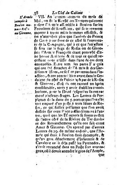 La clef du cabinet des princes de l'Europe ou recueil historique et politique sur les matières du tems