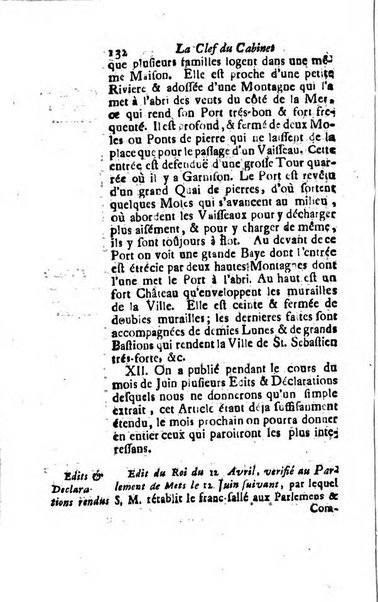 La clef du cabinet des princes de l'Europe ou recueil historique et politique sur les matières du tems