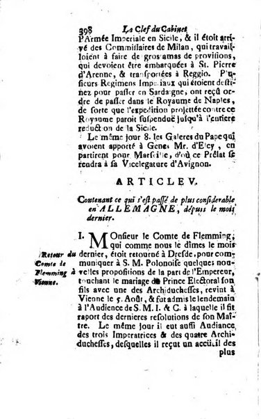 La clef du cabinet des princes de l'Europe ou recueil historique et politique sur les matières du tems