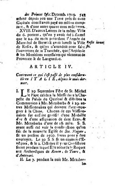 La clef du cabinet des princes de l'Europe ou recueil historique et politique sur les matières du tems