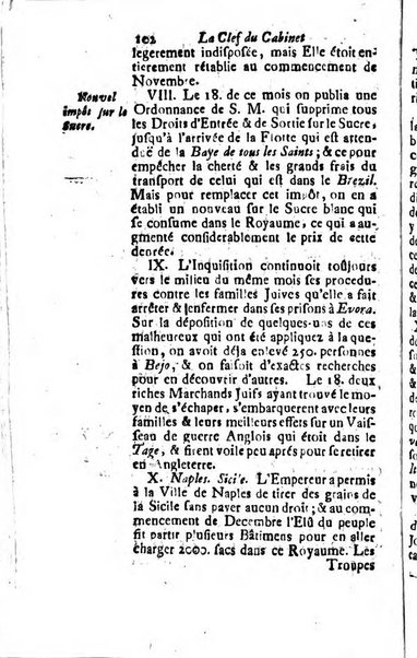 La clef du cabinet des princes de l'Europe ou recueil historique et politique sur les matières du tems