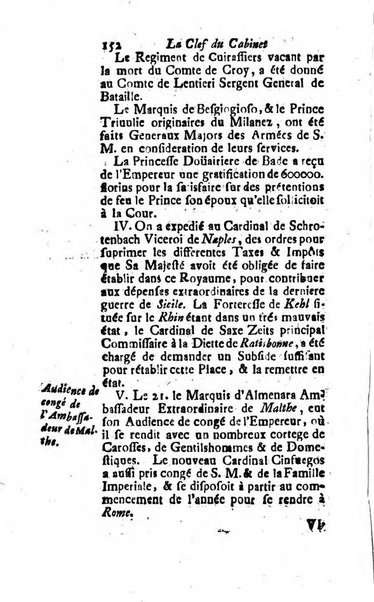 La clef du cabinet des princes de l'Europe ou recueil historique et politique sur les matières du tems