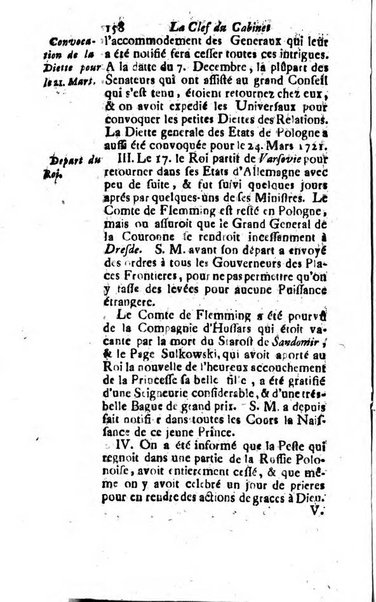 La clef du cabinet des princes de l'Europe ou recueil historique et politique sur les matières du tems