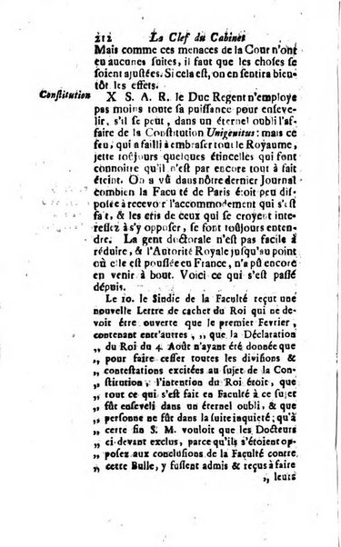 La clef du cabinet des princes de l'Europe ou recueil historique et politique sur les matières du tems