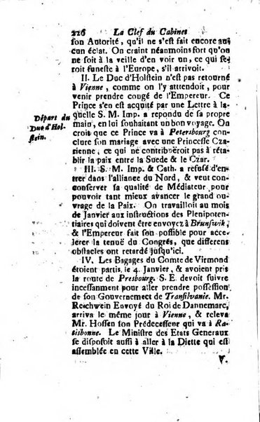 La clef du cabinet des princes de l'Europe ou recueil historique et politique sur les matières du tems