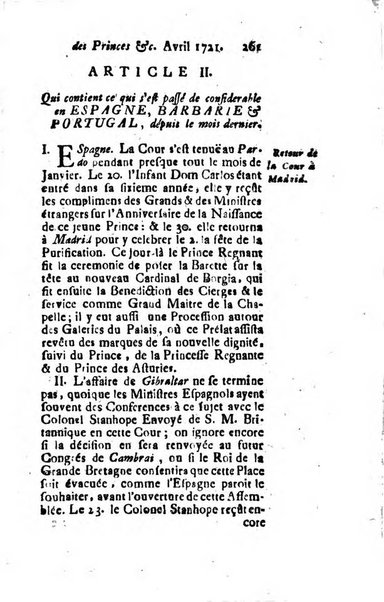 La clef du cabinet des princes de l'Europe ou recueil historique et politique sur les matières du tems