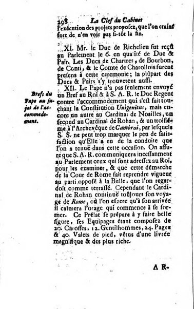 La clef du cabinet des princes de l'Europe ou recueil historique et politique sur les matières du tems