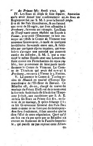 La clef du cabinet des princes de l'Europe ou recueil historique et politique sur les matières du tems