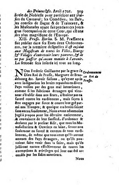 La clef du cabinet des princes de l'Europe ou recueil historique et politique sur les matières du tems