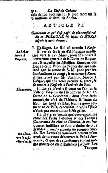 La clef du cabinet des princes de l'Europe ou recueil historique et politique sur les matières du tems