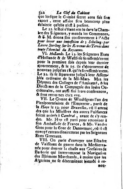 La clef du cabinet des princes de l'Europe ou recueil historique et politique sur les matières du tems