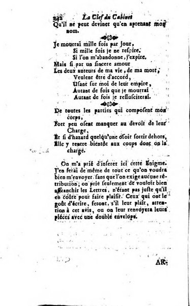 La clef du cabinet des princes de l'Europe ou recueil historique et politique sur les matières du tems