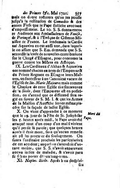 La clef du cabinet des princes de l'Europe ou recueil historique et politique sur les matières du tems