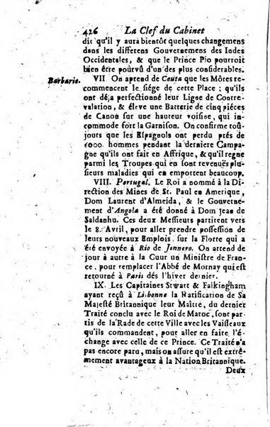 La clef du cabinet des princes de l'Europe ou recueil historique et politique sur les matières du tems