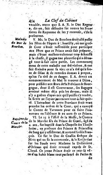 La clef du cabinet des princes de l'Europe ou recueil historique et politique sur les matières du tems