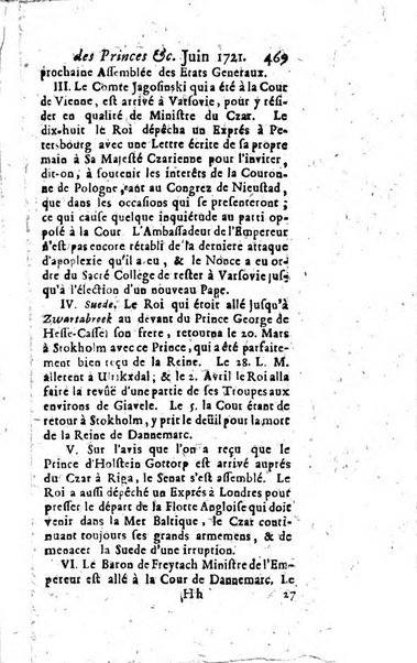 La clef du cabinet des princes de l'Europe ou recueil historique et politique sur les matières du tems