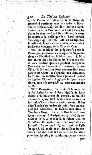 La clef du cabinet des princes de l'Europe ou recueil historique et politique sur les matières du tems