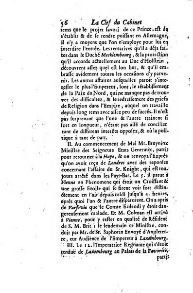 La clef du cabinet des princes de l'Europe ou recueil historique et politique sur les matières du tems