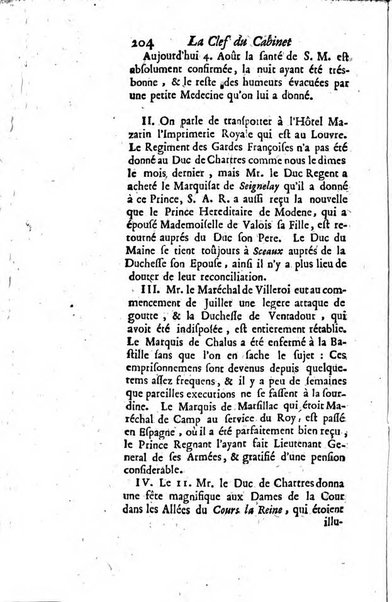 La clef du cabinet des princes de l'Europe ou recueil historique et politique sur les matières du tems