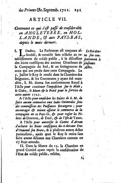 La clef du cabinet des princes de l'Europe ou recueil historique et politique sur les matières du tems