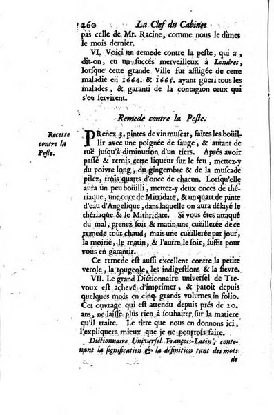 La clef du cabinet des princes de l'Europe ou recueil historique et politique sur les matières du tems