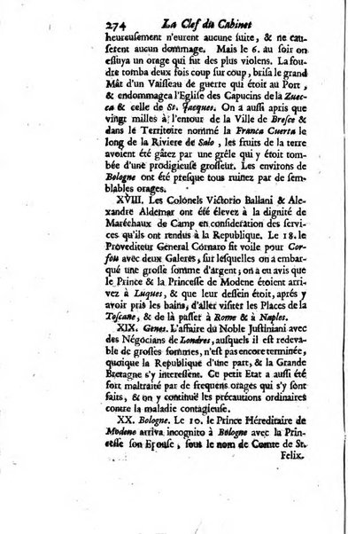 La clef du cabinet des princes de l'Europe ou recueil historique et politique sur les matières du tems