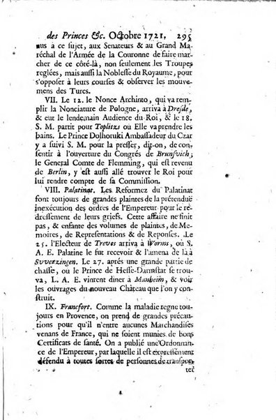 La clef du cabinet des princes de l'Europe ou recueil historique et politique sur les matières du tems