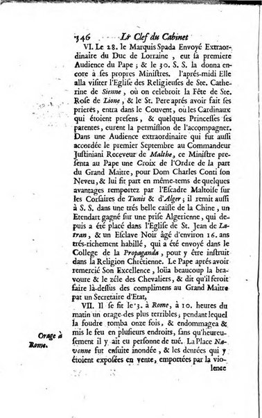 La clef du cabinet des princes de l'Europe ou recueil historique et politique sur les matières du tems