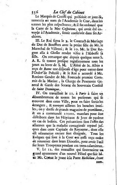 La clef du cabinet des princes de l'Europe ou recueil historique et politique sur les matières du tems