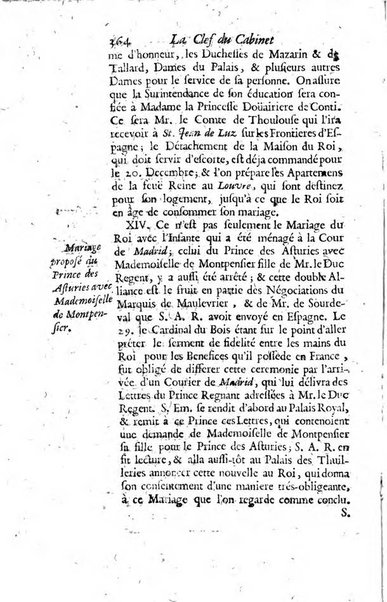 La clef du cabinet des princes de l'Europe ou recueil historique et politique sur les matières du tems