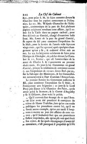 La clef du cabinet des princes de l'Europe ou recueil historique et politique sur les matières du tems