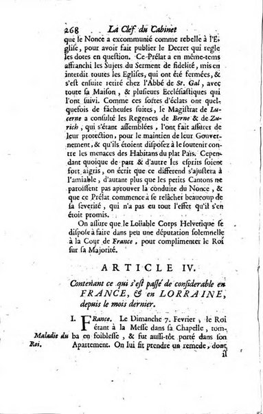 La clef du cabinet des princes de l'Europe ou recueil historique et politique sur les matières du tems