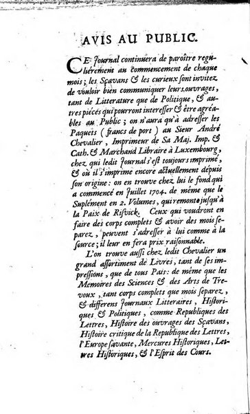 La clef du cabinet des princes de l'Europe ou recueil historique et politique sur les matières du tems