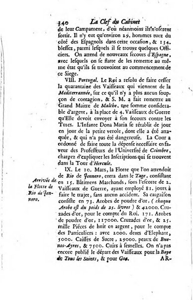 La clef du cabinet des princes de l'Europe ou recueil historique et politique sur les matières du tems