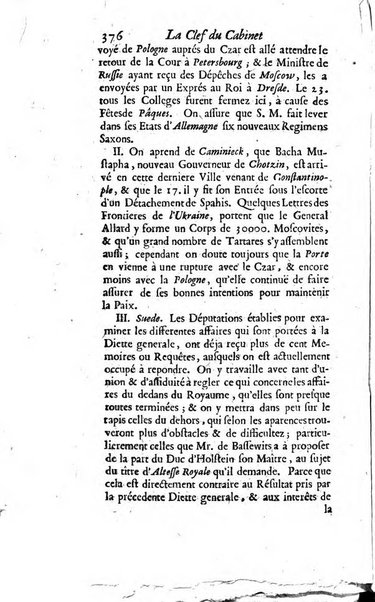 La clef du cabinet des princes de l'Europe ou recueil historique et politique sur les matières du tems