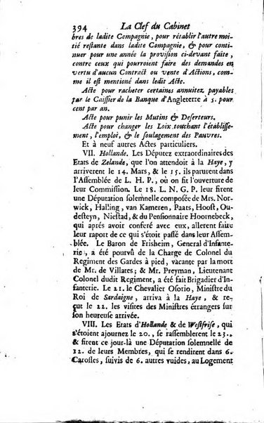 La clef du cabinet des princes de l'Europe ou recueil historique et politique sur les matières du tems