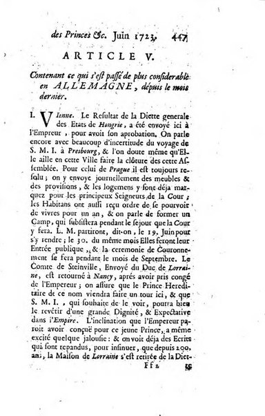 La clef du cabinet des princes de l'Europe ou recueil historique et politique sur les matières du tems