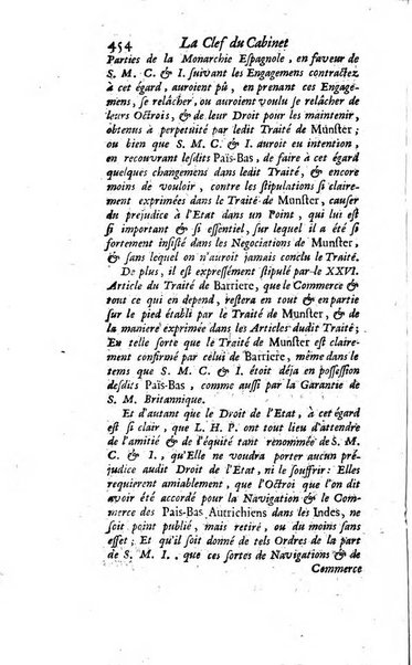 La clef du cabinet des princes de l'Europe ou recueil historique et politique sur les matières du tems