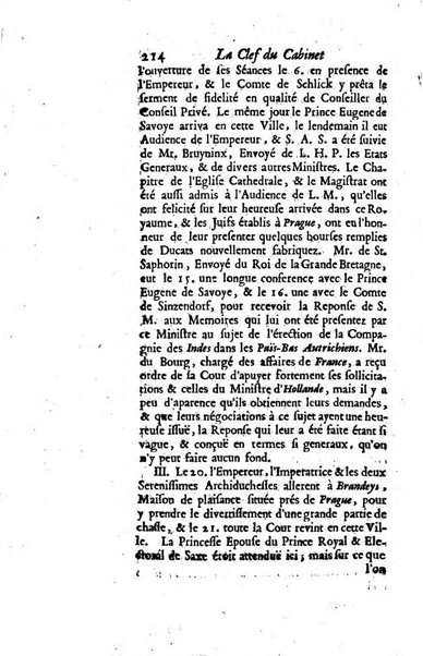 La clef du cabinet des princes de l'Europe ou recueil historique et politique sur les matières du tems