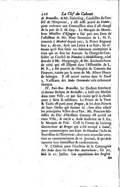 La clef du cabinet des princes de l'Europe ou recueil historique et politique sur les matières du tems