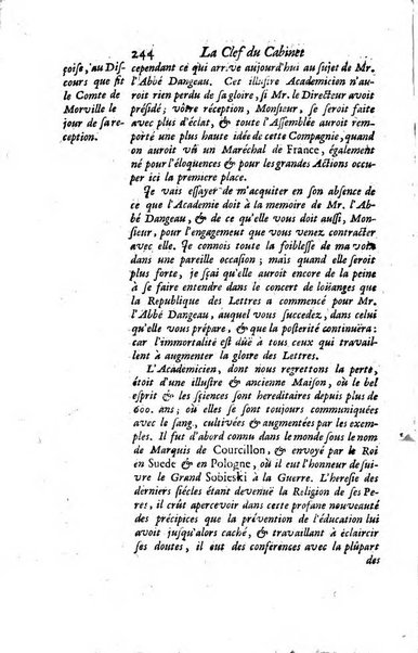 La clef du cabinet des princes de l'Europe ou recueil historique et politique sur les matières du tems